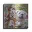  «Cat and Dog Pose For A Selfie» par Kajenna Art, art mural en métal, 12 po x 12 po-234578020