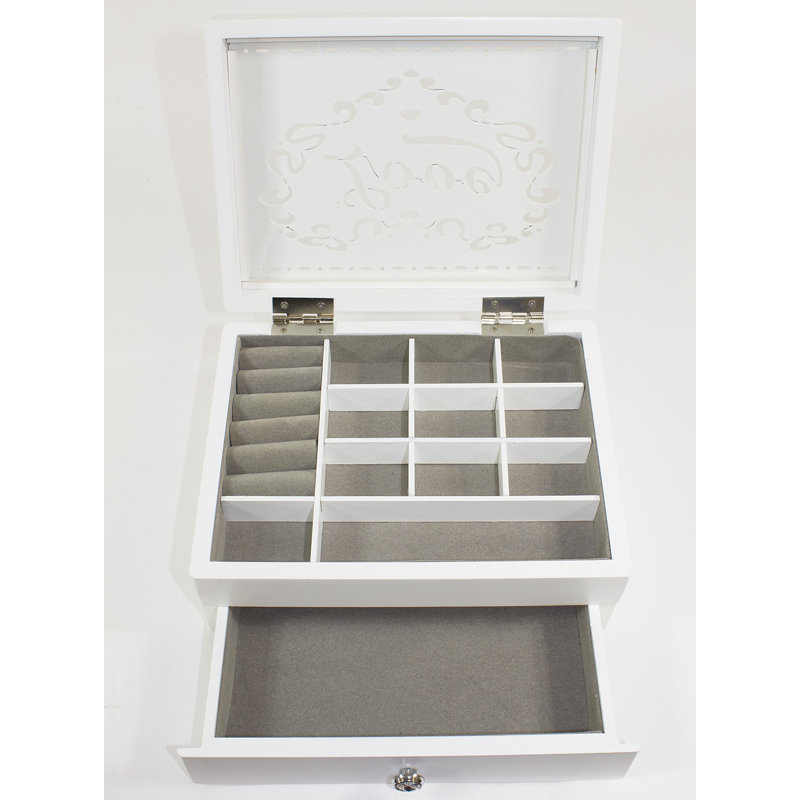 Wood Jewelery Box + Drawers