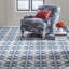 Delphine Hand-Knotted Wool Blue/White Area Rug-42148004
