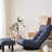 Multifunctional Reclining Chair, Linen Filler - 28.69 Lb Lightweight Adjustable Floor Chair For , Bedroom 36.3 In. High, Navy Color
