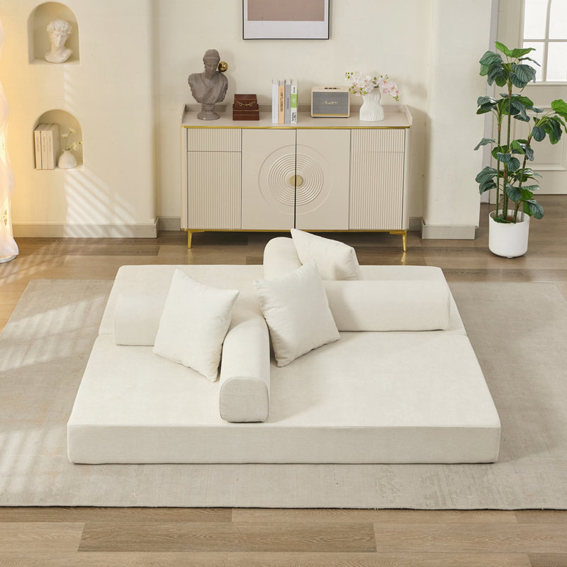 Canapé-lit pliant Boneless Comfy, Beige