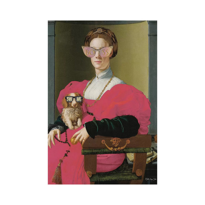 Boss Lady by Stellar Design Studio - Gallery-Wrapped Canvas Giclée on Canvas, 20.32 cm H x 30.48 cm W, Canvas