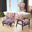 Fauteuil rembourré moderne Mauve Botanical Whispers IV