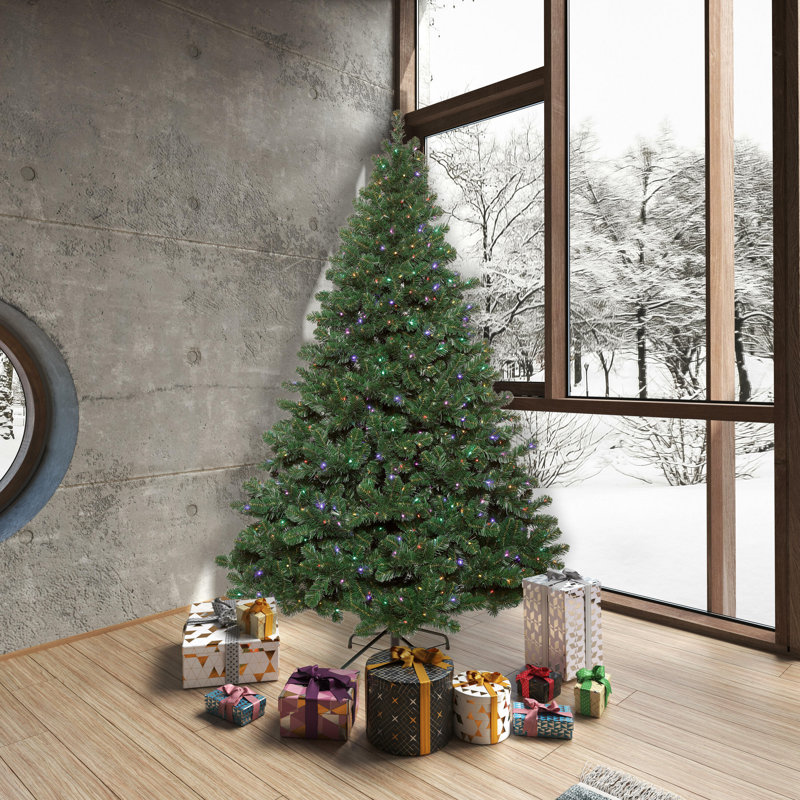 Oregon Fir Artificial Christmas Tree Unlit, 7.5' H, Pre-Lit