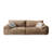 Coffee Polyester Modular Sofa cushion Loveseat