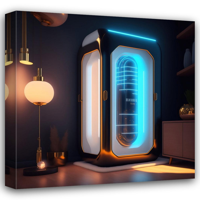 "Time Machine Booth 2" par Stephen Chambers, impression sur toile tendue, L 26 po x H 26 po