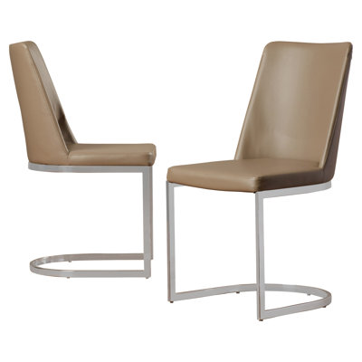 Chaise d'appoint chromée argentée Chromium