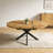 43"-59" Extendable Round Dining Table for 4-6, Mid Century Modern Wooden Kitchen Table with Removable Leaves Space Saving