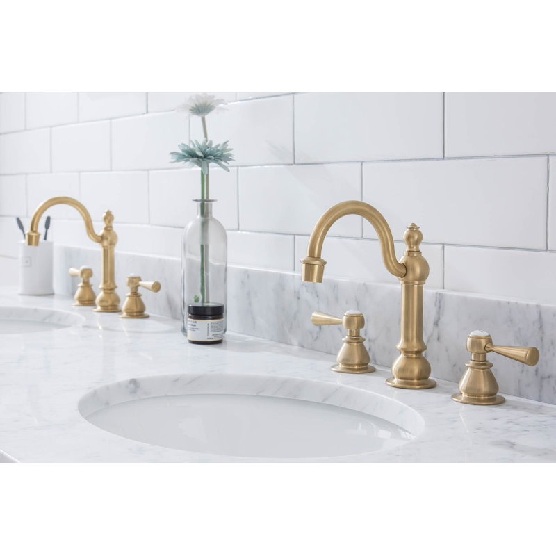 Embassy 33" Tall Stone Oval Console Bathroom Sink with Overflow, Satin Brass