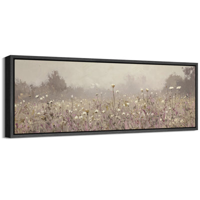 Œuvre d'art mauve, champ abstrait
