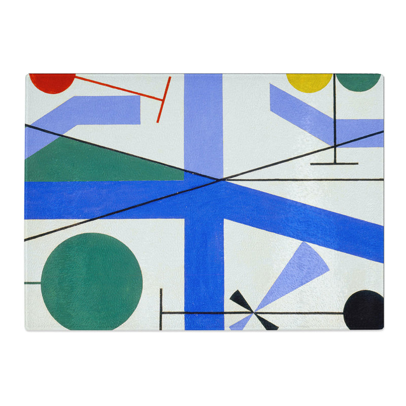 Composition Vol.3 by Sophie Taeuber-Arp Chopping Board, 0.4cm H x 28.5cm W x 39cm L