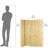 4 ft H x 8 ft W Natural Reed Fencing Decorative Screen Fence Panel