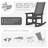Hdpe Outdoor Rocking Adirondack Chair (Set Of 6)-1935101613