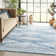 Marsa Tribal Diamond Pattern Light Blue Area Rug