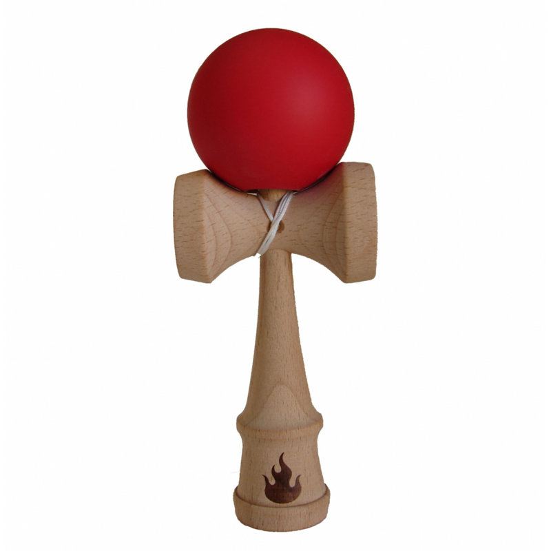 Kendama caoutchouté, Rouge