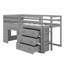 Lit mezzanine avec tiroirs et tablette-106488093