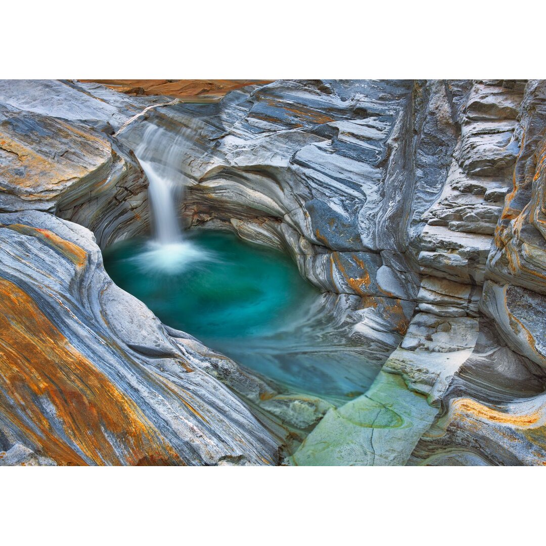 Leinwandbild Valle Verzasca, Switzerland von Frank Krahmer