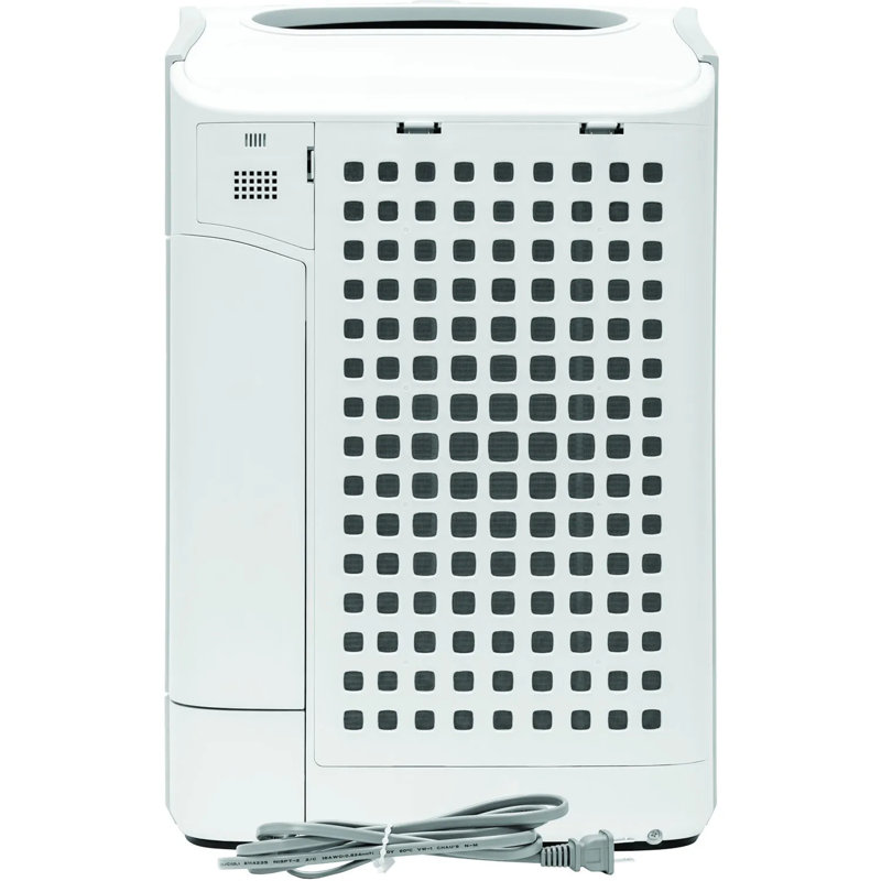 White Mobile Air Purifier with Humidifying Function and True HEPA Filter