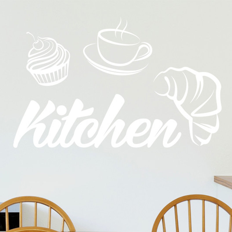 Food & Beverage Wall Decal, White