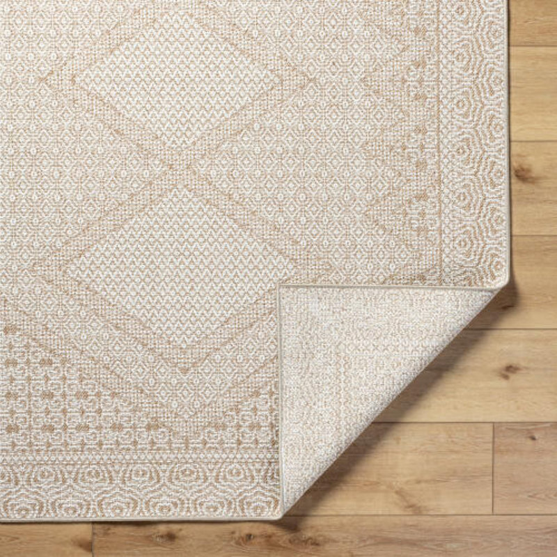 Tapis intérieur / extérieur tissé à la machine Markevis, Rectangle 7 pi 10 po x 10 pi