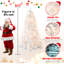 Arbre de Noël pré-éclairé avec fil mémoire, lumières incandescentes chaudes, pointes abondantes, conception à dépliage automatique et support en métal stable pour la décoration des Fêtes-2074646324