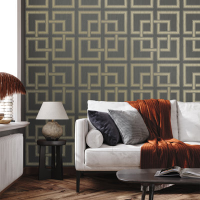 Lovitt 1m x 0.5m Textured Metallic Non-Pasted Roll