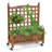 Brigetta Wood Planter Box with Trellis-2097814388