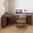 Nut-brown L-Shaped Solid Wood desks-107466483-107466479