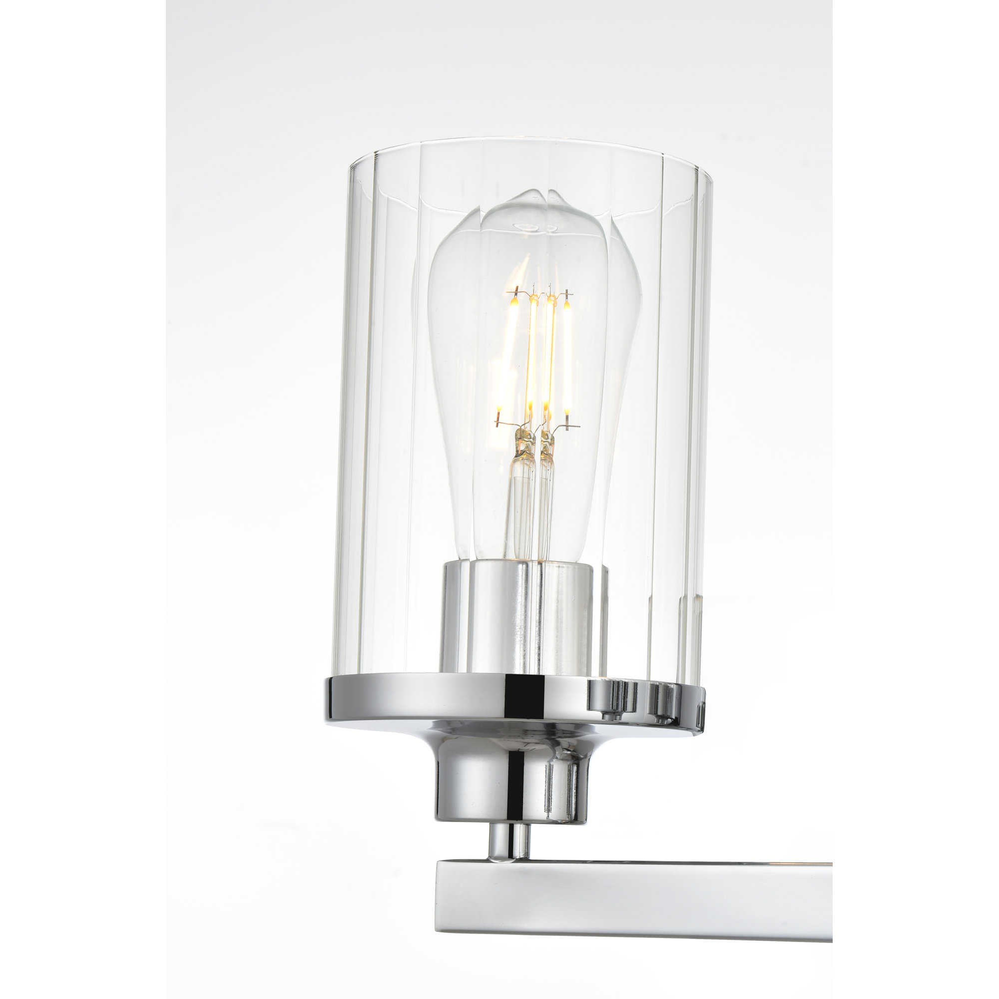 Dariela Dimmable Vanity Light, 2 Lights, Chrome, 10" H x 12" W x 12" D