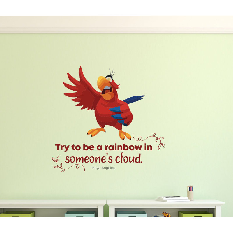 Adhésif décoratif en vinyle "be a Rainbow" mignon, H 27 po x l 30 po