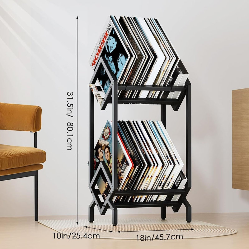 Metal 80.1cm H Media Shelves