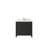 Sonoma 36 In. W X 22 In. D Center Sink Bathroom Vanity In Blacktop With Cove Edge Quartz-110532771