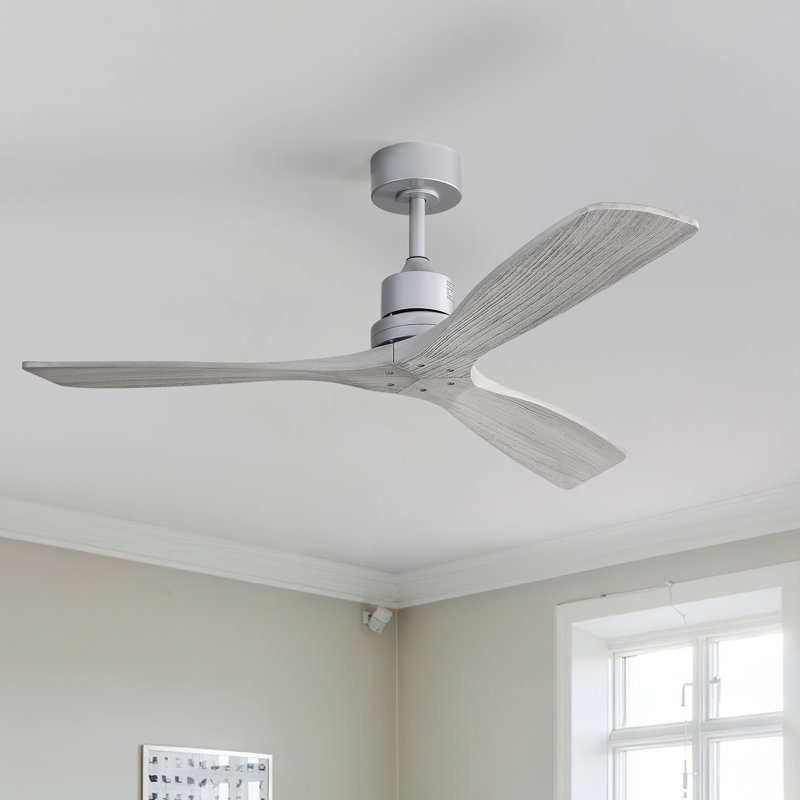 Ventilateur de plafond 3 pales standard Nicola, Argenté / argenté