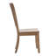 Ensemble de salle à manger à plateau rond 5 pièces en bois de chêne massif avec chaises à dossier fuselé 45 "Fortville-880341244-880341246