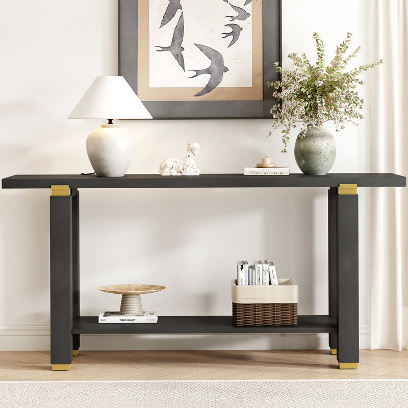 Elegant Console Table with Three Drawers, Extra Long Entryway Table for Entryway, Hallway, Living Room, Foyer, Corridor