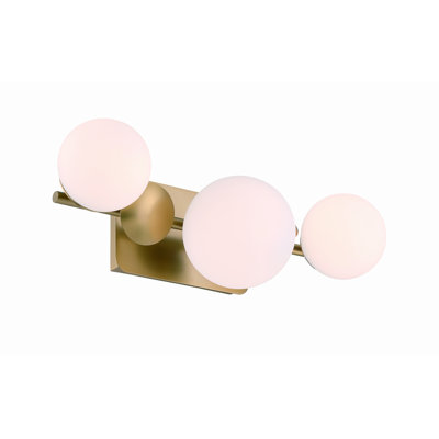 Vine, Vanity, 3Lt,  Opal Glass