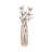 Jocelyn Tall Decorative Textured Glass Vase for Home Decor – Contemporary Table Centerpiece Vase Perfect for Flower Arrangements or Living Room Decor – Tan-421784567