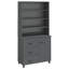 Qualin 180cm H x 90cm W Bookcase