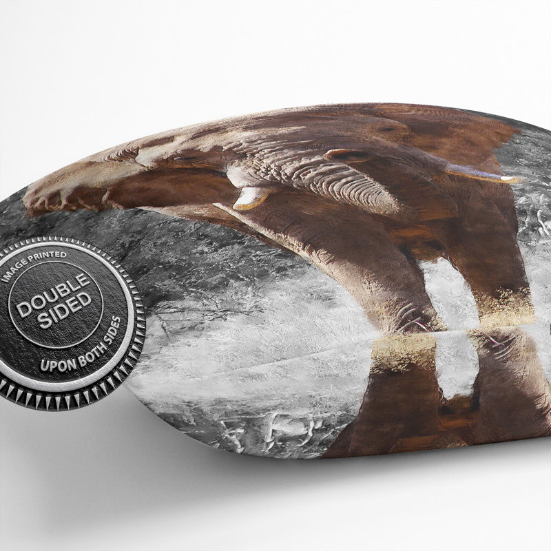 Elephant Vol.1 Square Throw Cushion, 55cm H x 55cm W x 20cm D