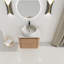 Meuble-lavabo mural 24 po avec lavabo d'art en céramique et porte à fermeture en douceur, emballage KD, contreplaqué-2056995958