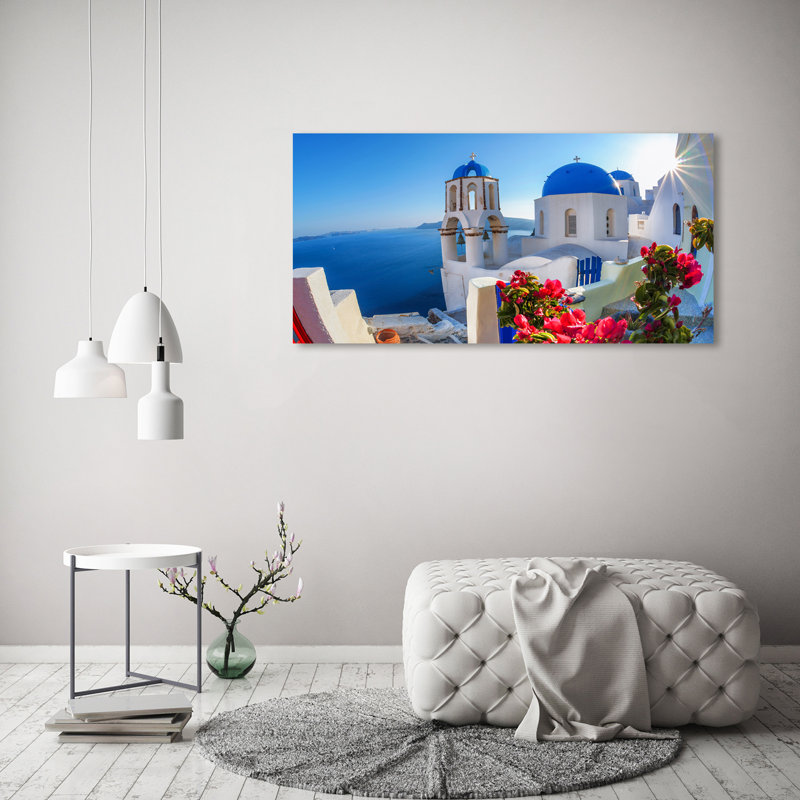 Santorini Greece - Wrapped Canvas Print