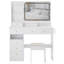 Ensemble de meuble-lavabo de 41 po avec commode gauche et tabouret rembourré-189677770
