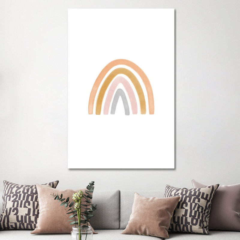 Watercolour Rainbow II - Wrapped Canvas Print, 152.5 cm H x 101.5 cm W