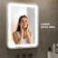 Miroir de salle de bain pour salle de bain avec lumière pour mur Miroir de maquillage à cadre 36 x 28 à DEL Smart Smart