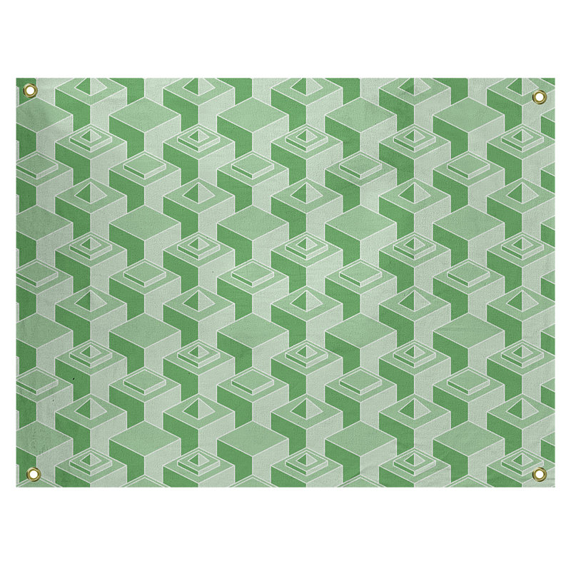 Tapisserie, H 26 po x l 36 po, Vert