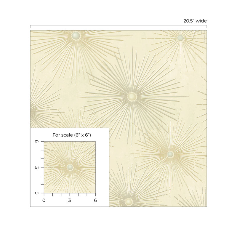 Jordynne Peel & Stick Starburst Roll, Cream