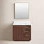 Ensemble de meuble-lavabo simple 36 po avec plateau en pierre et miroir Cloverfield-93496125-93496124
