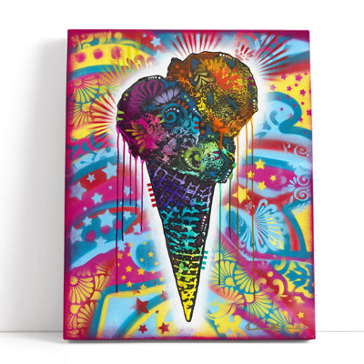Ice Cream Cone - Canvas Print Wall Art