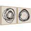 «Flowing Circle Abstracts», ensemble de 2 toiles encadrées par The Creative Bunch Studio-1593427896