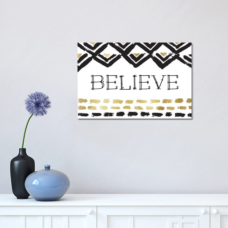 Believe by Amanda Murray - Wrapped Canvas Painting, 30.48cm H x 45.72cm W x 1.905cm D